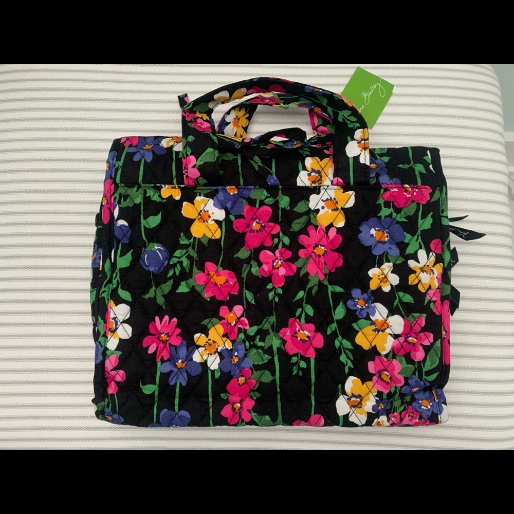 Vera Bradley Hanging Organizer Black Floral